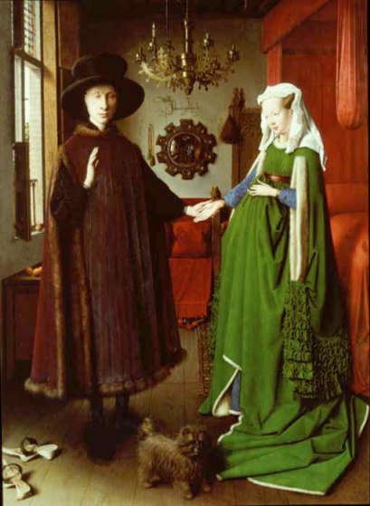 Jan van Eyck- Portret małżonków Arnolfinich